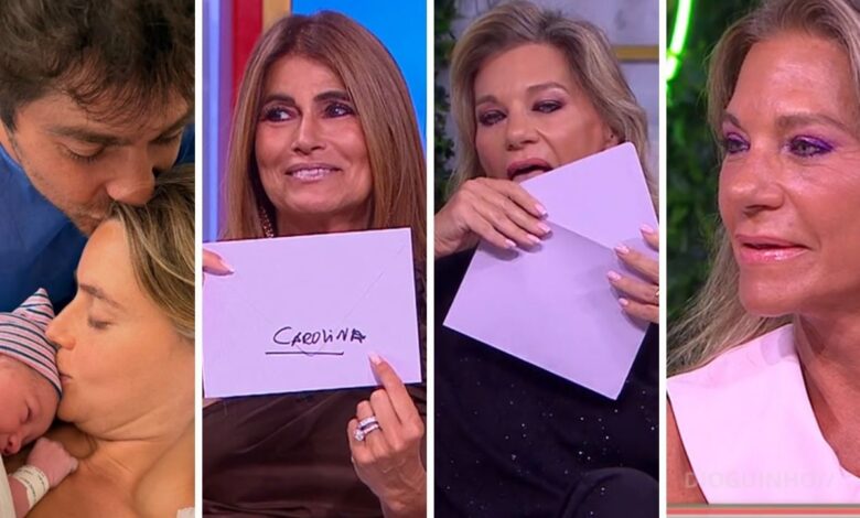 Envelope secreto de Carolina Ortigão foi aberto em direto e é sobre a neta Julieta