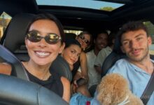 Maria Cerqueira Gomes desfruta de férias em família com o piloto de Fórmula 1