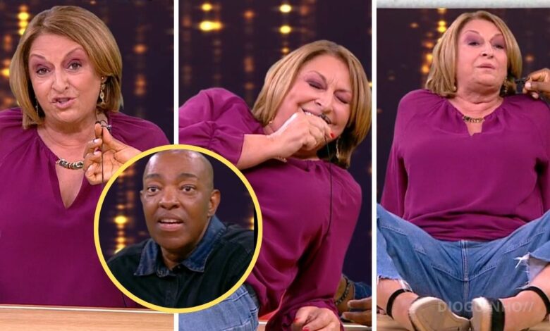 Maya sobe para cima da mesa e imita Madonna em direto na CMTV (Vídeo)
