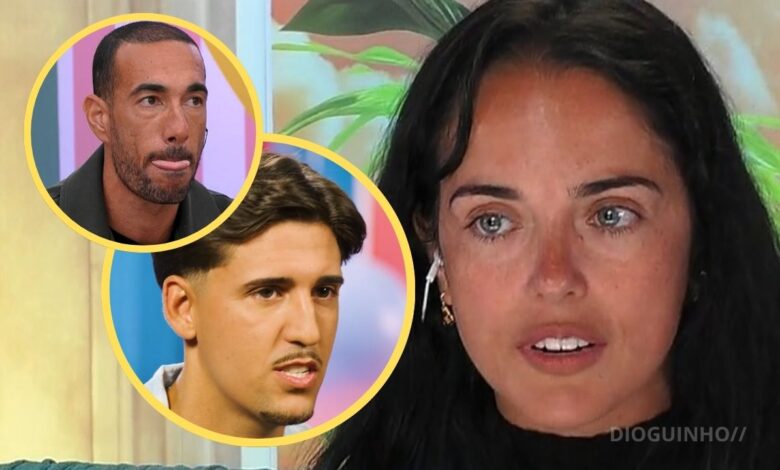 Raquel reage a imagens apresentadas no 'Especial' e acusa concorrentes de machismo