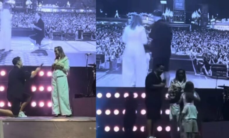 Pedro Jorge pediu Marisa Pires em casamento na Feira de São Mateus