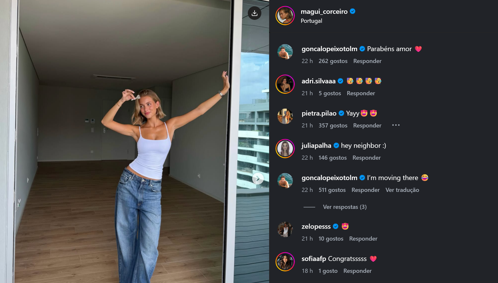 Margarida Corceiro compra apartamento de luxo e é vizinha de uma atriz famosa