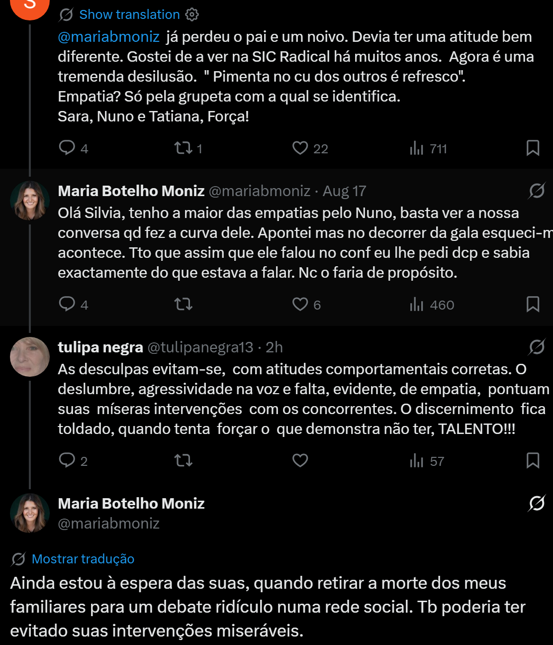 "Há limites": Maria Botelho Moniz pondera sair após ataques baixos! Big Brother Verão