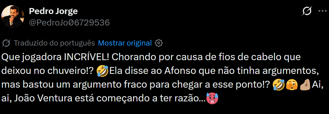 Pedro Jorge e Joaquim entram em acesa discussão por causa de Sara do 'Big Brother Verão'