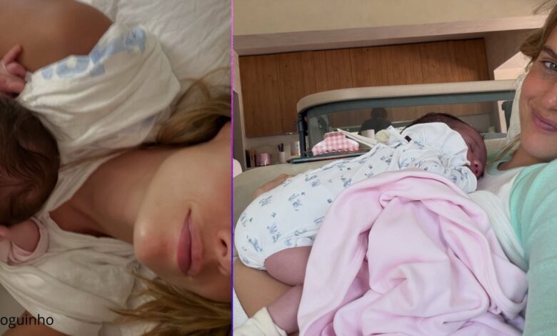 Kelly Bailey revela: "Estou viciada!" na filha Julieta três semanas após o parto