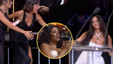 Susto nos Globos de Ouro: A reação de Sofia Ribeiro à queda aparatosa de Débora Monteiro