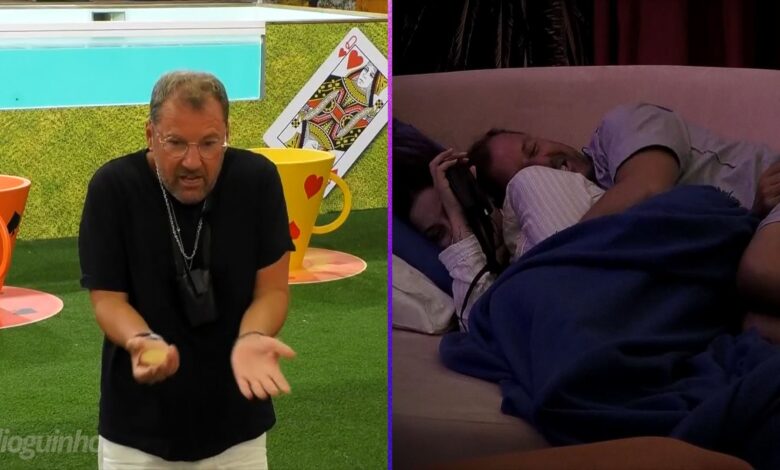 As imagens da bronca entre Vera Claudia e Pedro Fonseca de madrugada no Big Brother