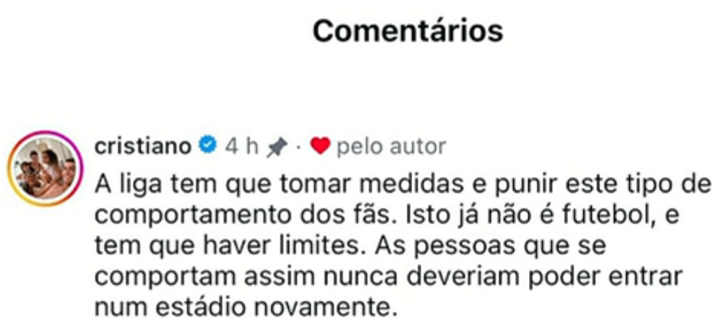 Cristiano Ronaldo 'exige castigo' após adeptos saudistas provocarem Rúben Neves com Diogo Jota