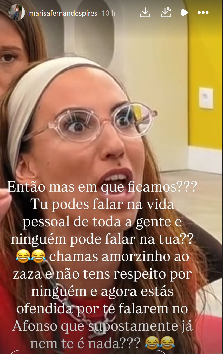 "Não tens respeito por ninguém": Marisa Pires 'atira-se' a Catarina Miranda do «BB All Stars» após barraco com Luís Gonçalves