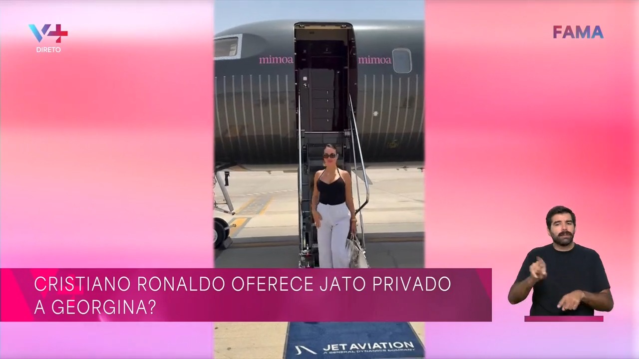 Georgina Rodríguez muda nome de jato de CR7 para 'Mimoa': O marketing arrojado que divide opiniões