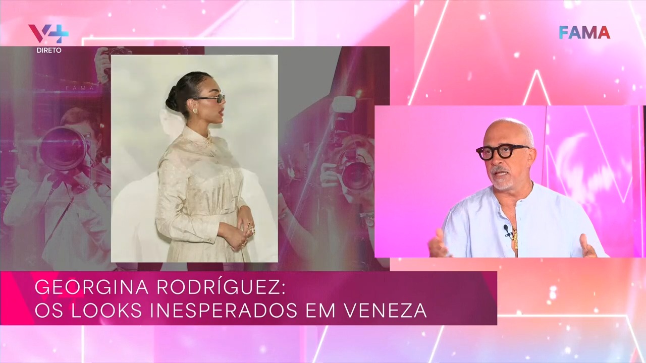 Georgina Rodríguez arrasa em Veneza, mas comentador atira: "É do Cabaré ao Convento!"