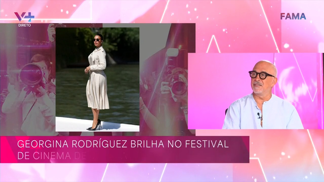 Georgina Rodríguez arrasa em Veneza, mas comentador atira: "É do Cabaré ao Convento!"
