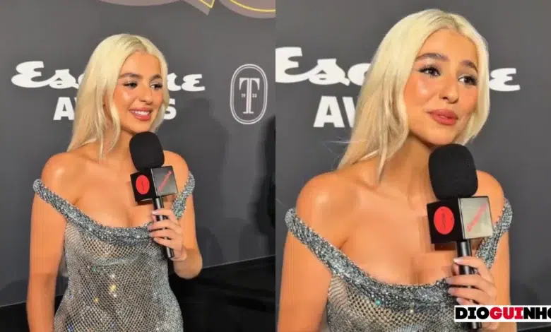 Bárbara Bandeira assume visual arrojado no The Square Awards
