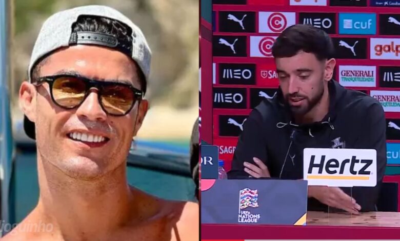 Bruno Fernandes abre o jogo sobre Cristiano Ronaldo: "O mais importante é que..."