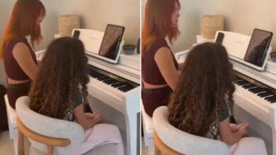 Alana canta Billie Eilish ao piano: Georgina Rodríguez exibe talento da filha de oito anos