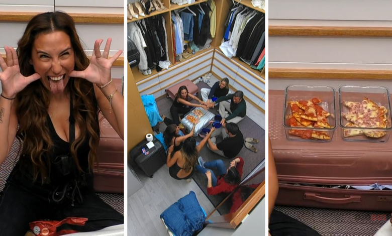 Banquete no closet: Catarina Miranda recusa partilhar pizza com Miguel Vicente no «Big Brother»