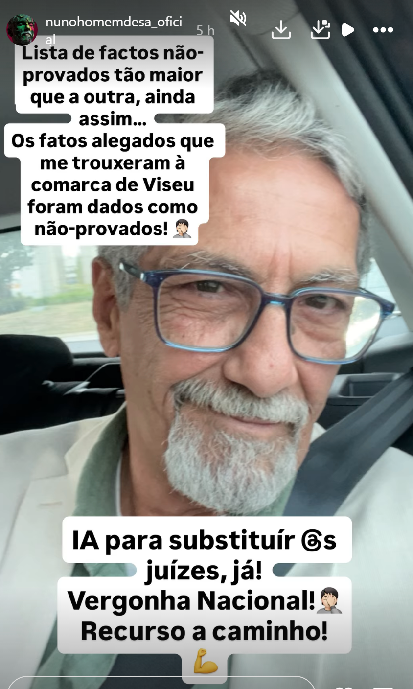 "IA para substituir juízes, já!": Nuno Homem de Sá revolta-se após nova condenação e promete recurso
