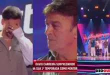 David Carreira chora no 'The Voice' com visita inesperada da família