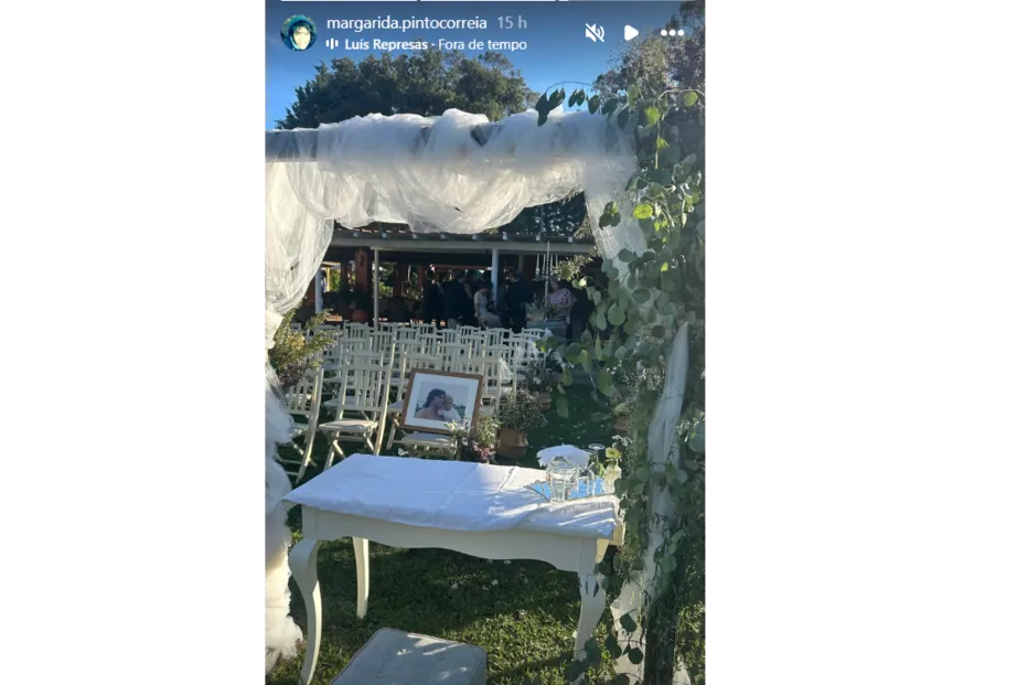 Filho de Luís Represas dá o nó em dia marcante… e ausência do pai não é esquecida Filho de Luís Represas dá o nó em dia marcante… e ausência do pai não é esquecida
