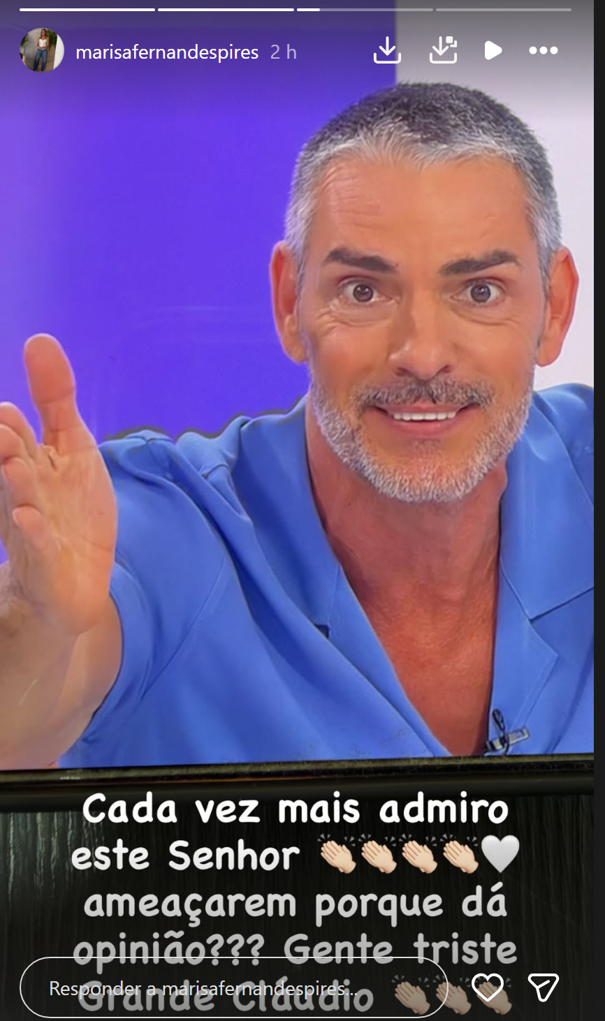 "Ide-vos limpar": Marisa Pires e Pedro Jorge unem-se a Cláudio Ramos contra 'fanáticos' de Francisco Monteiro