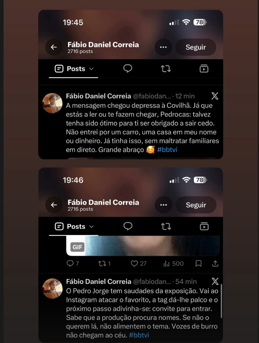 Pedro Jorge tenta humilhar ex-concorrente da TVI e recebe: "Agarraste-te a uma mulher para evitar trabalhar"