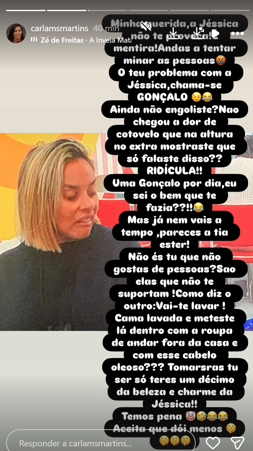 Gonçalo Quinaz ao barulho! Mãe da Jéssica Maria 'atira-se' a Helena Isabel e 'não se cala'!