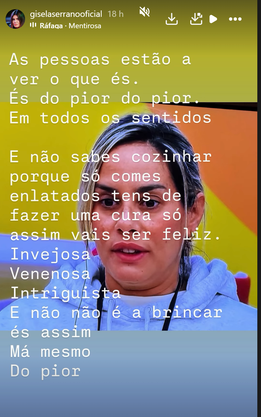 "Invejosa, venenosa, intriguista": Gisela Serrano implacável com Helena Isabel após polémica no «BB All Stars»